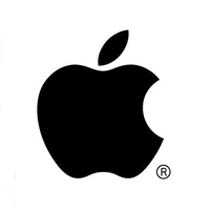 apple logo black