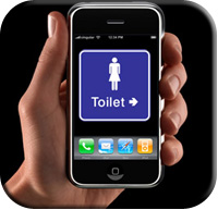 iphone toilet