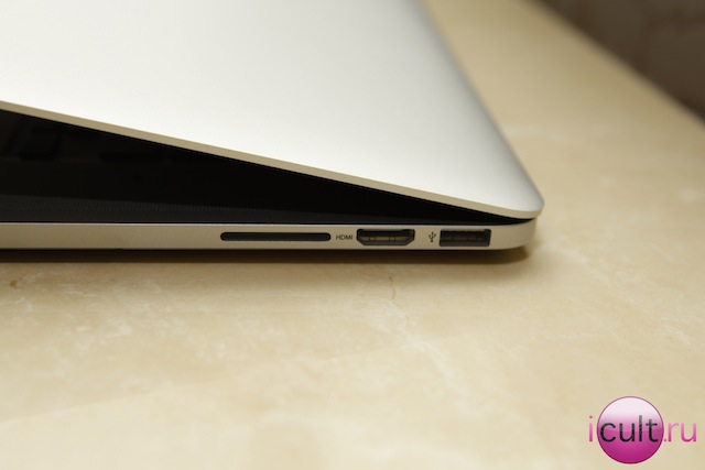 MacBook Pro Retina - правая часть корпуса