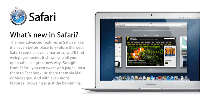 Вышел Safari 6 для OS X Lion
