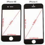 Сравнение передних панелей нового iPhone и iPhone 4S (Видео)