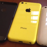 Желтый корпус iPhone 5C на видео