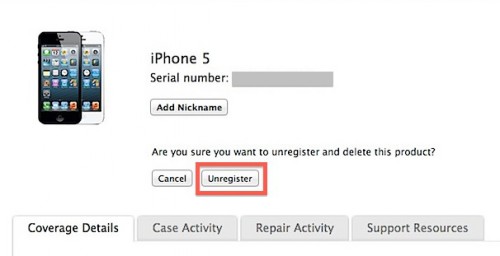 Отмена регистрации Apple ID