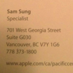 Sam Sung больше не работает в Apple