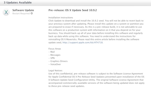  OS X Mavericks 10.9.2 beta 2