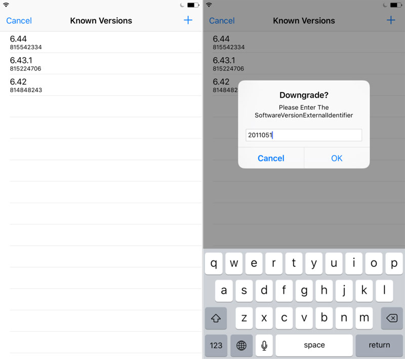 Старая версия приложения смотрим. Приложение для отката версии приложения. Как вернуться на старую версию приложения на IOS. Джейлбрейк app.admin. Указывать версии программ.