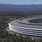 На территории Apple Park начали появляться спортивные площадки